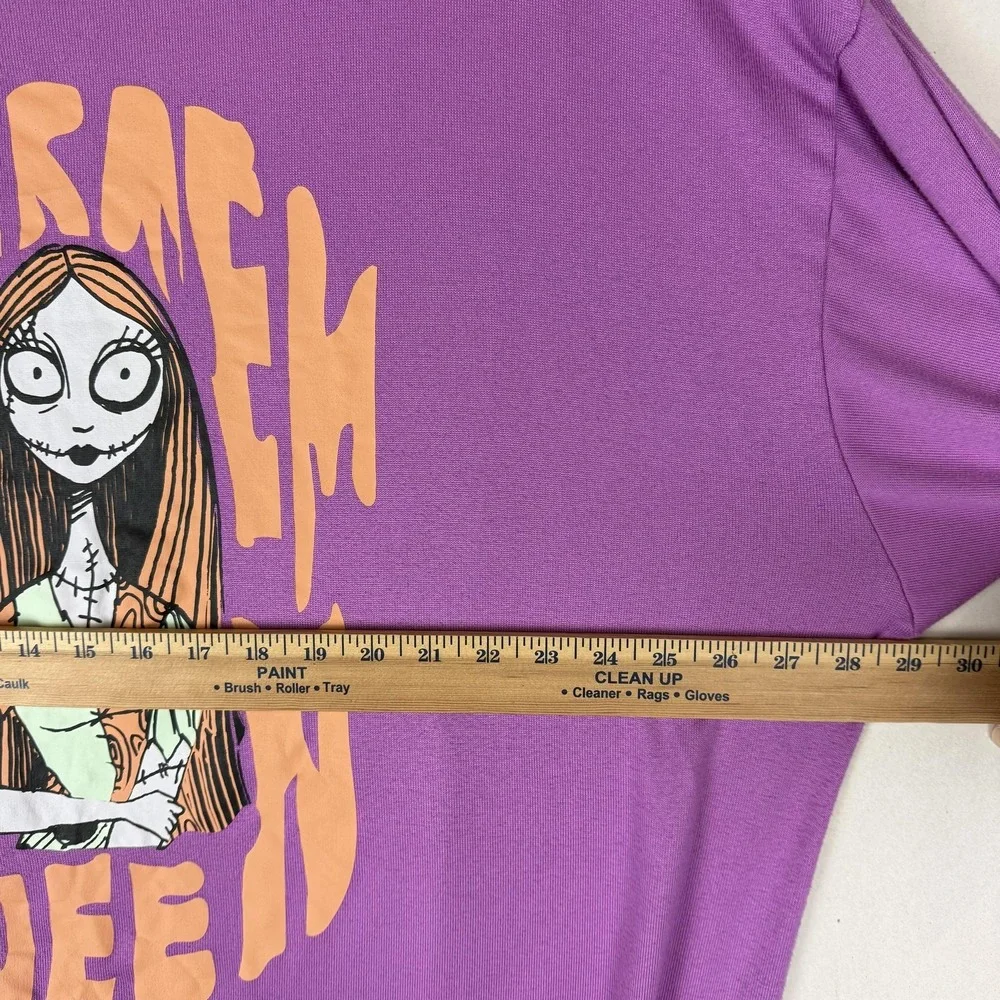 Disney Nightmare Before Christmas Sleepshirt Womens 3X Purple Sally Scream Queen